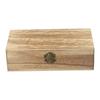Wooden Jewelry Storage Box with Vintage Metal Buckle for Desktop Organization of Accessories Tea Leaves and Small Items