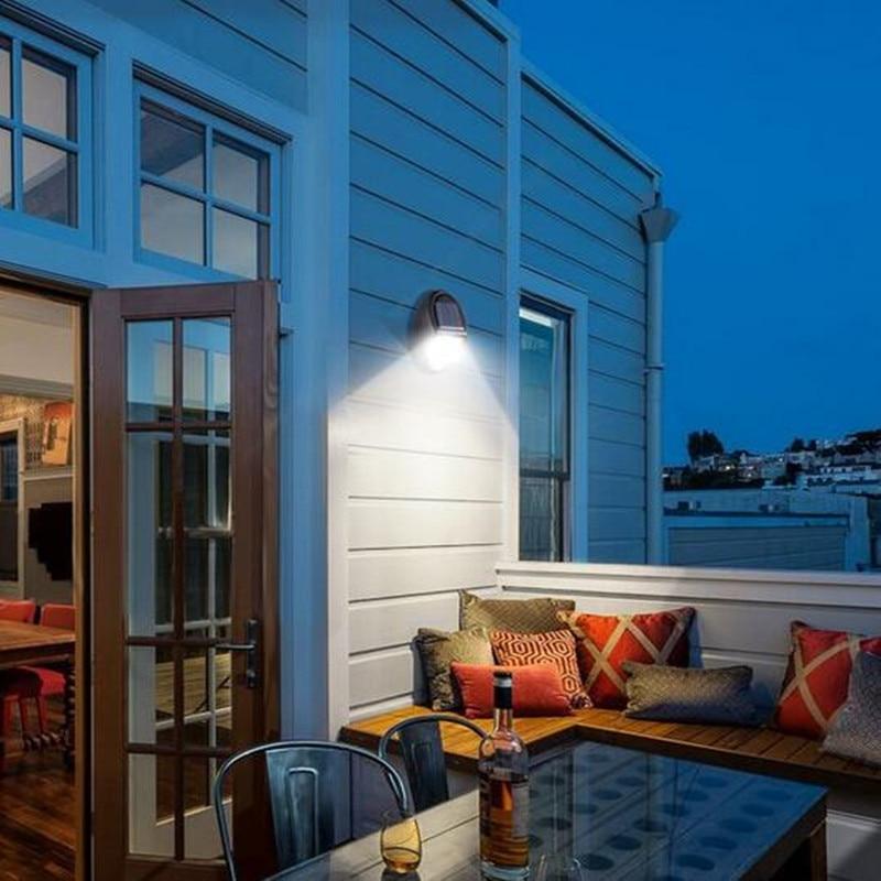 Luci LED Solari a Risparmio Energetico Illuminazione Impermeabile Lampada da Parete Intelligente Decorativa Illuminazione da Giardino