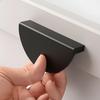 Puxadores de Gaveta Meia Lua 64mm Ferragens de Alumínio para Cozinha Cômoda Quarto Sala de Estar Hotel Villa Puxador de Móveis