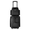 3 Ball Bowling Bag with Wheels Double Roller Bowling Bag Shoe Compartment