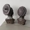 Tribal Black Figurine Resin Ornament for Home and Porch Display