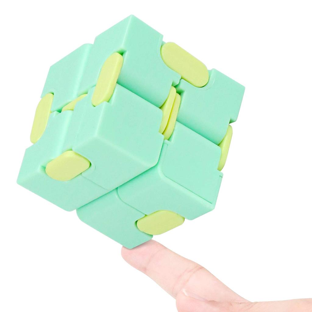 Infinity Cube Fidget Sensory Toy Mini Puzzle Cube Toy Stress Anxiety Relief Magic Puzzle Flip Toy for ADHD Autistic Kids Adult