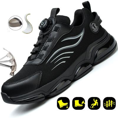 Steel Toe Safety Shoes for Men Women Lightweight Work Sneakers Puncture Proof Work Shoes Unisex Coustruction Safety Work Boots