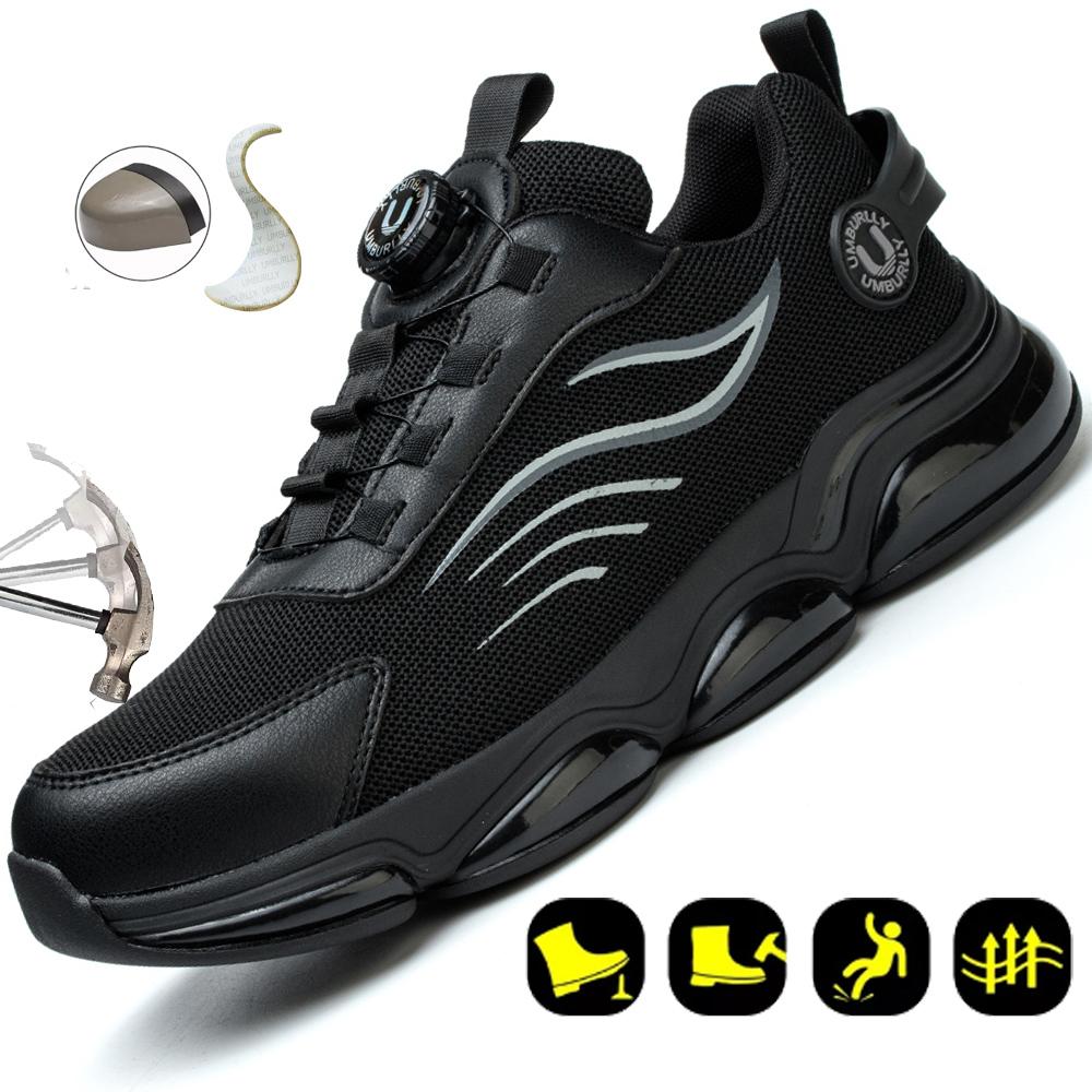 Sicherheitsschuhe mit Stahlkappe für Männer und Frauen, leichte Arbeits-Sneaker, pannensichere Arbeitsschuhe, Unisex-Sicherheits-Arbeitsstiefel