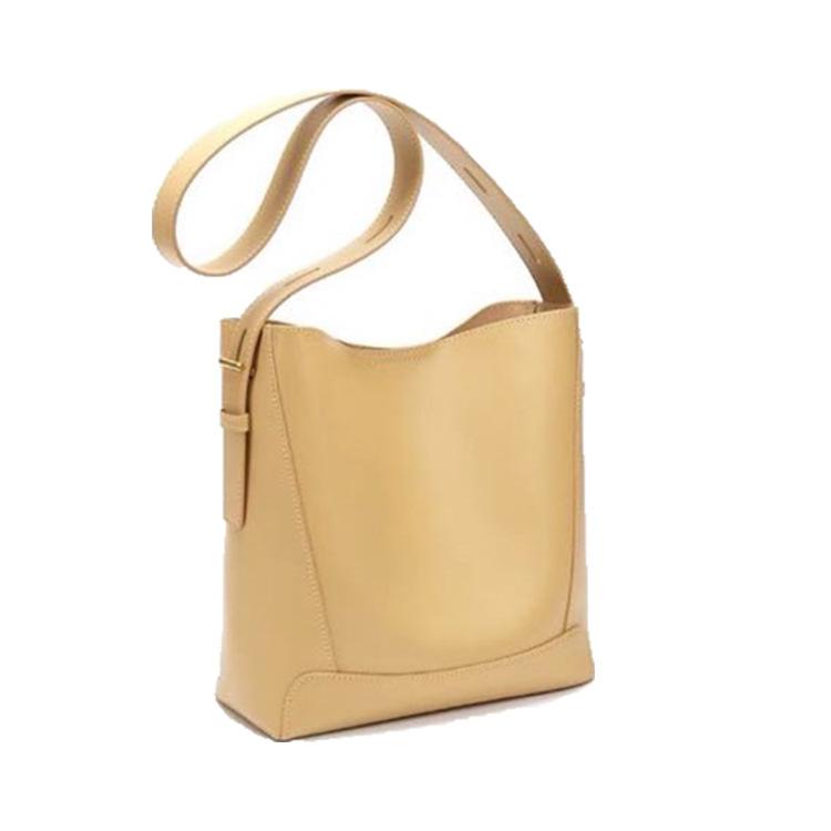 

Новая высококачественная кожаная сумка-ведро, нишевый дизайн, большая вместительная сумка-мессенджер для женщин, сумка-тоут из коровьей кожи