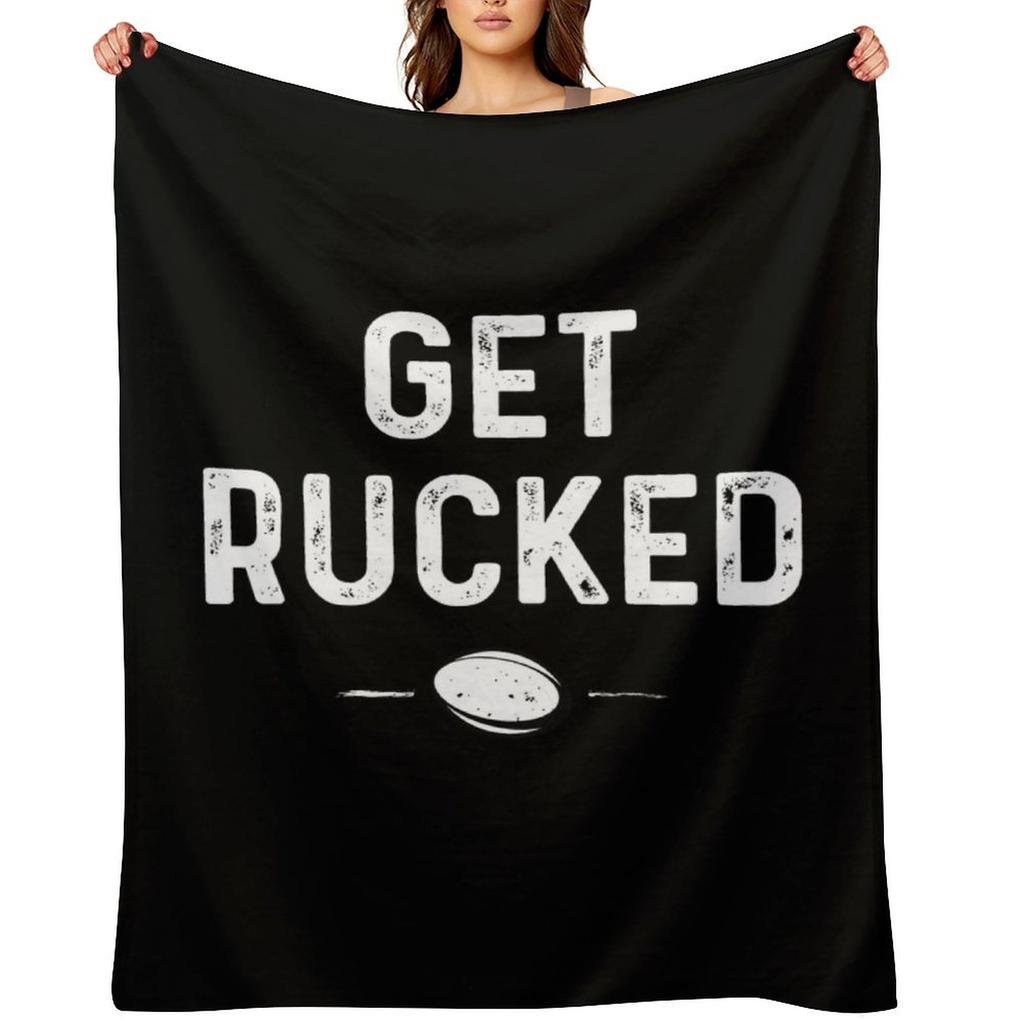 Get Rucked Rugby Throw Blanket warm for winter Bed linens warm winter Decorative Sofas Blankets