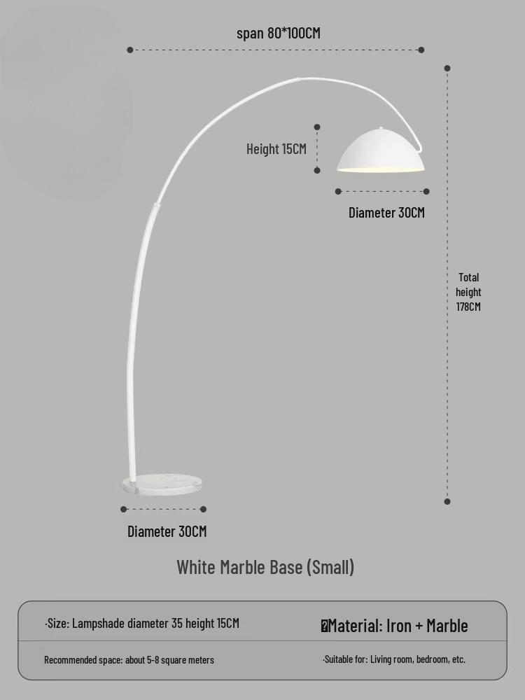 Nordic High-End Art Floor Lamp for Living Room or Bedroom