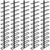 5 Pack Wall Mounted Metal Storage Rack for 60 Wine Bottles Wine Storage Organizer Wine Bottle Display Holder for Wine Cellar