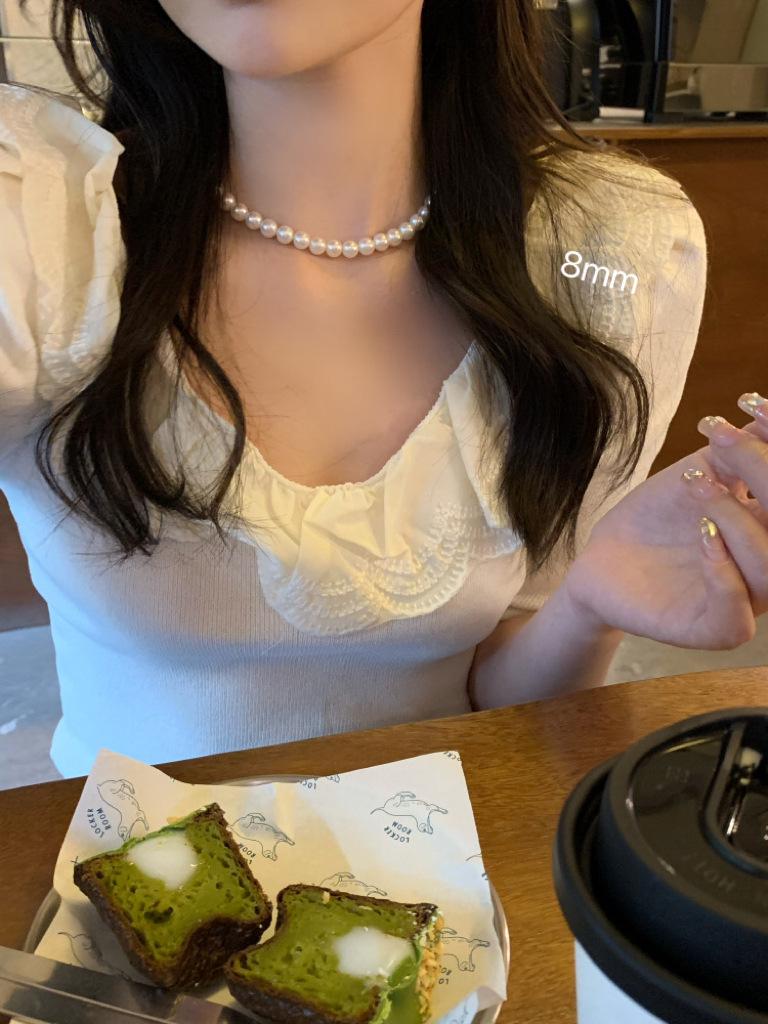 High-End French Retro Pearl Clavicle Necklace for Women: Versatile, Elegant, Simple Luxury Choker