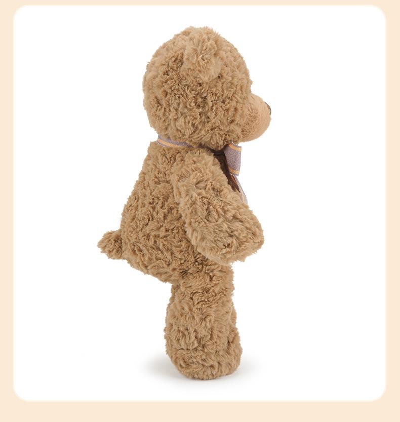 Peggy Teddybär-Plüschtier – Niedliches, kuscheliges Stofftier mit Fliege, ideales Geschenk für Mädchen