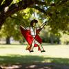 Dancing King Hanging Decoration Acrylic Hanging Ornament Stained Glass Style Spinner Sun Catcher for Garden Yard Window Decoration
