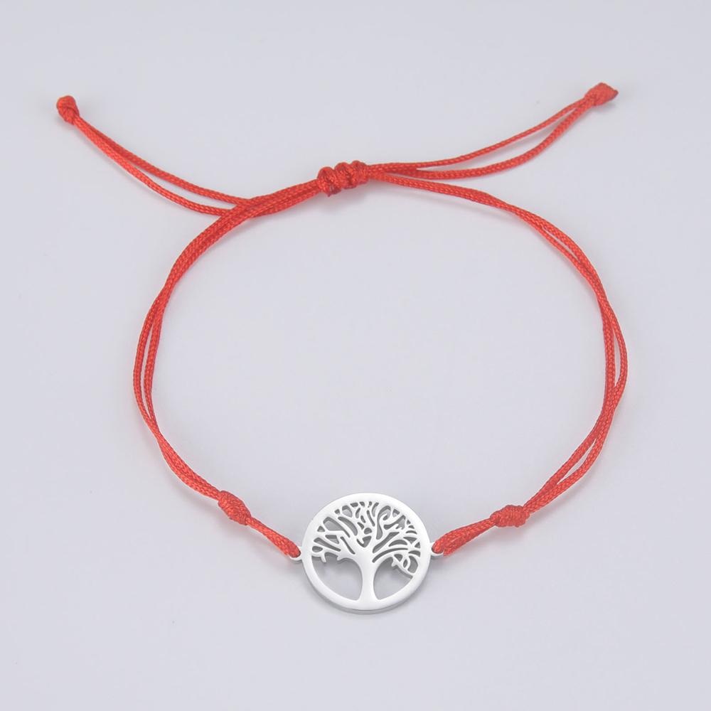 Dawapara Tree of Life Bracelet for Women Positive Energy Growth and Strength Amulet Stainless Steel Minimalist Couple Jewelry