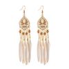 1Pair Drop Earrings Exquisite Easily Match Alloy Beautiful Women Fashion Long Earrings for Valentine's Day