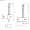 Set of 2 Long and 2 Short Electric Bass Guitar Bridge Saddle Mounting Screw Fixed String Saddle Guitar Accessories