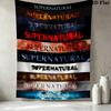 Supernatural Wall Tapestry Aesthetic Wall Hanging Printed Fabric Blanket Decorative Tapestries For Bedroom Living Room Home Decor