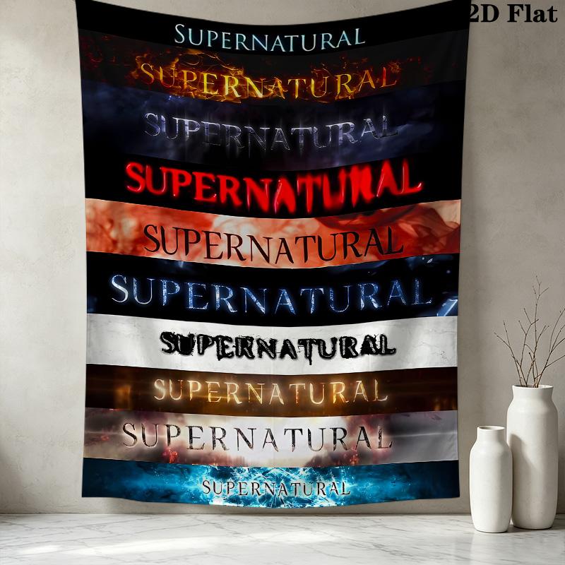 Supernatural Wall Tapestry Aesthetic Wall Hanging Printed Fabric Blanket Decorative Tapestries For Bedroom Living Room Home Decor
