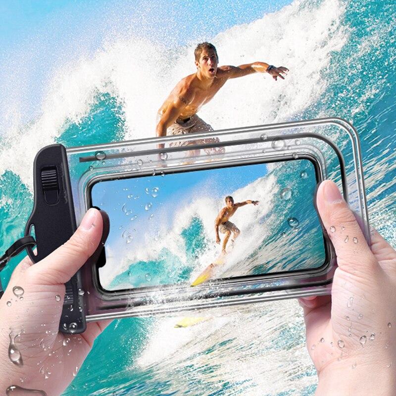 IPX8 Universal Swim Waterproof Bag Cell Phone Pouch Case Water Proof Underwater Dry Bag For Apple iPhone Xiaomi Samsung Cover