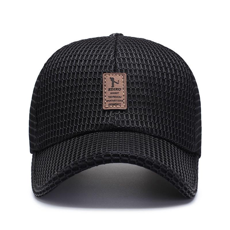 Korean Style Trendy Unisex Mesh Baseball Cap - Sun Protection Shade Hat & Fishing Duckbill Cap