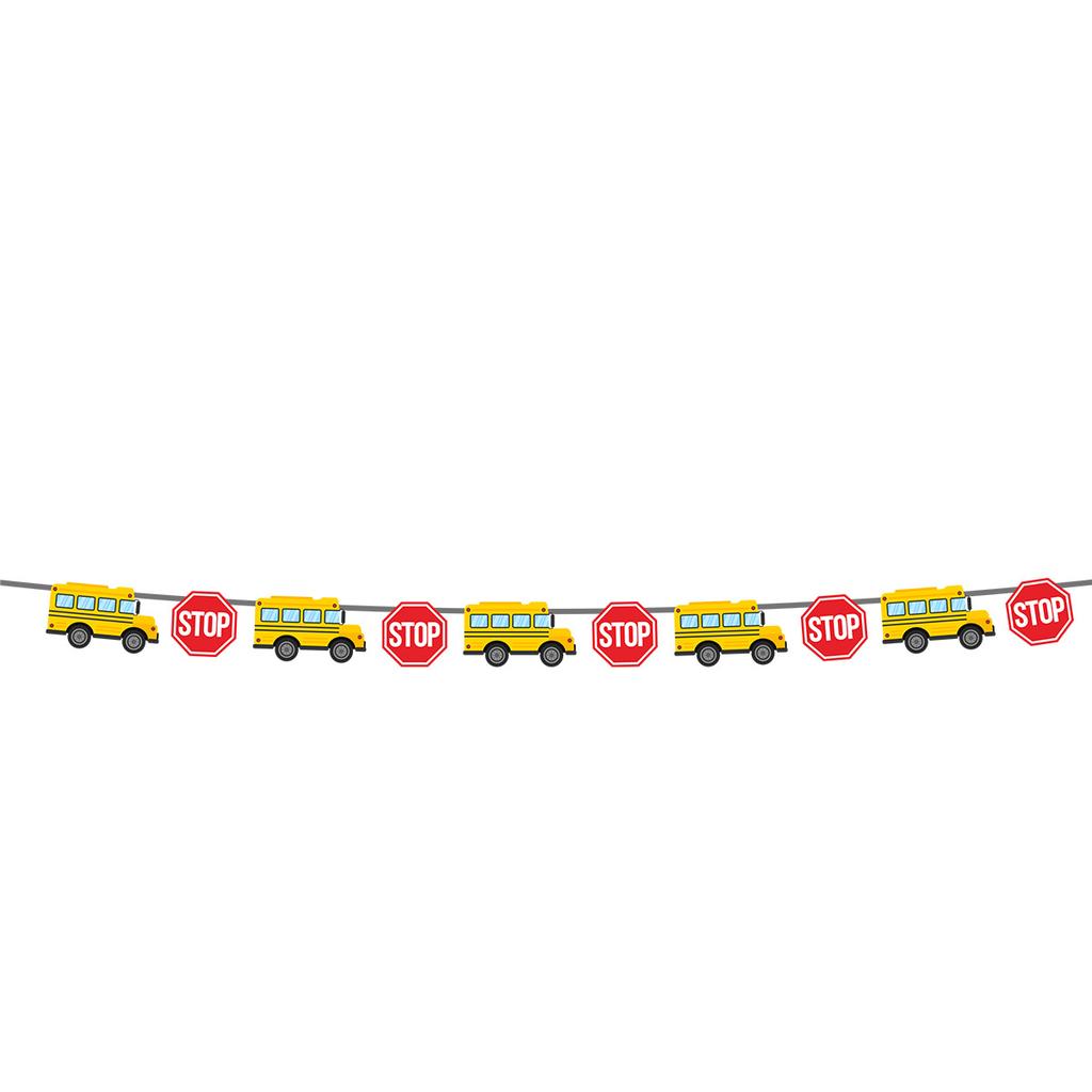 European And American School Season Party Decoration School Bus Apple Pencil Flag Welcome Back Glitter Latte Flower