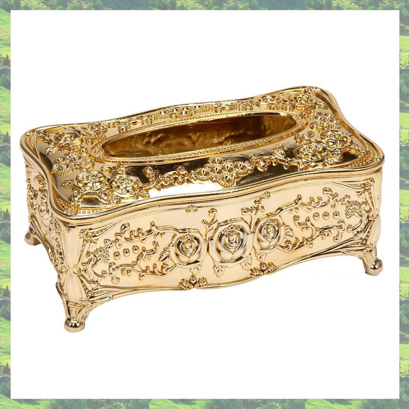 Gold Acrylic Tissue Box El Restaurant Napkin Holder Household Tissue Box