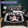 PFC CSKA Sofia Pattern Bedding uilt Set uilt Cover Pillowcase Home Decoration Birthday Gift (1 * duvet cover + 2 * pillowcase without core)