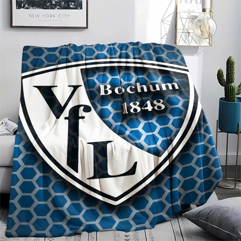 1pc VfL Bochum 1848 Print Flannel Blanket, High quality Comfortable for All Seasons, Home Decor, Warmth and Comfort, Perfect for Christmas Gifts98