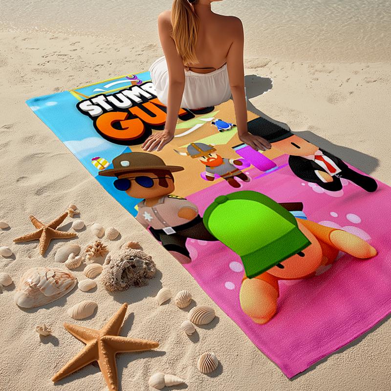 stumble guys Fashion Beach Towel: Ideal for Summer Adventures Soft, absorbent and quick drying suitable for swimming and bathing