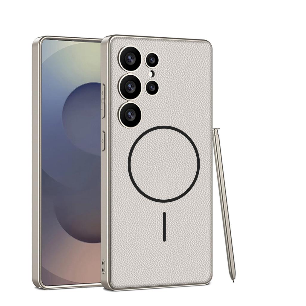 Samsung S25Ultr Premium Mobile Phone Case Thin Circle Magnetic Magsafes25Ultra Wireless Charging Japan and South Korea