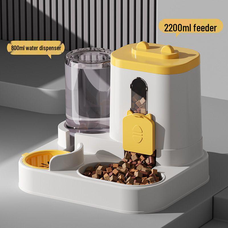 Automatic Pet Feeder & Water Dispenser Set with Food Storage for Cats & Dogs