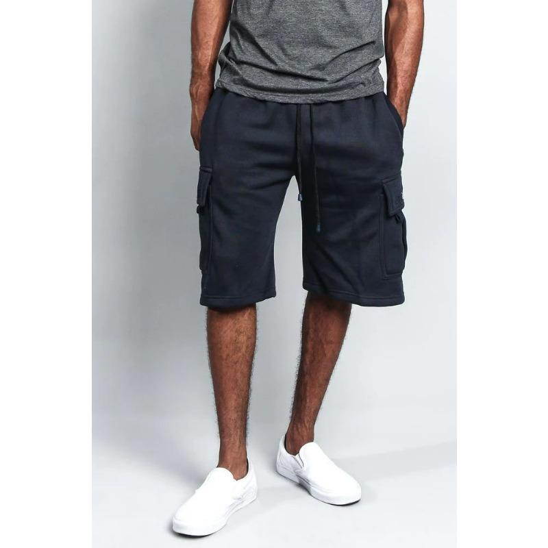 

Men s New Summer Five Division Pants Men s Casual Multi-pocket Loose Straight Leg Cargo Shorts XXXL темно-синий