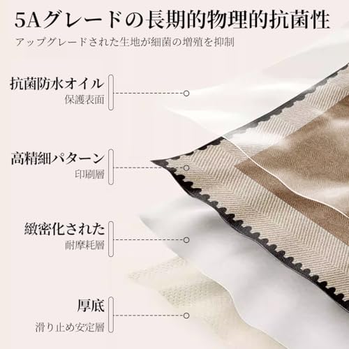 Kabisori Mid-Century Style Rectangular Tablecloth, Square, Waterproof, Stain-Resistant, Heat-Resistant, Linen-Like, Easy Care, Home Tablecloth (Khaki,