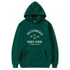 Felpa di Ottobre Uomo Propria Felpa con Cappuccio Stampata a Manica Lunga Pullover Autunno Top Casual