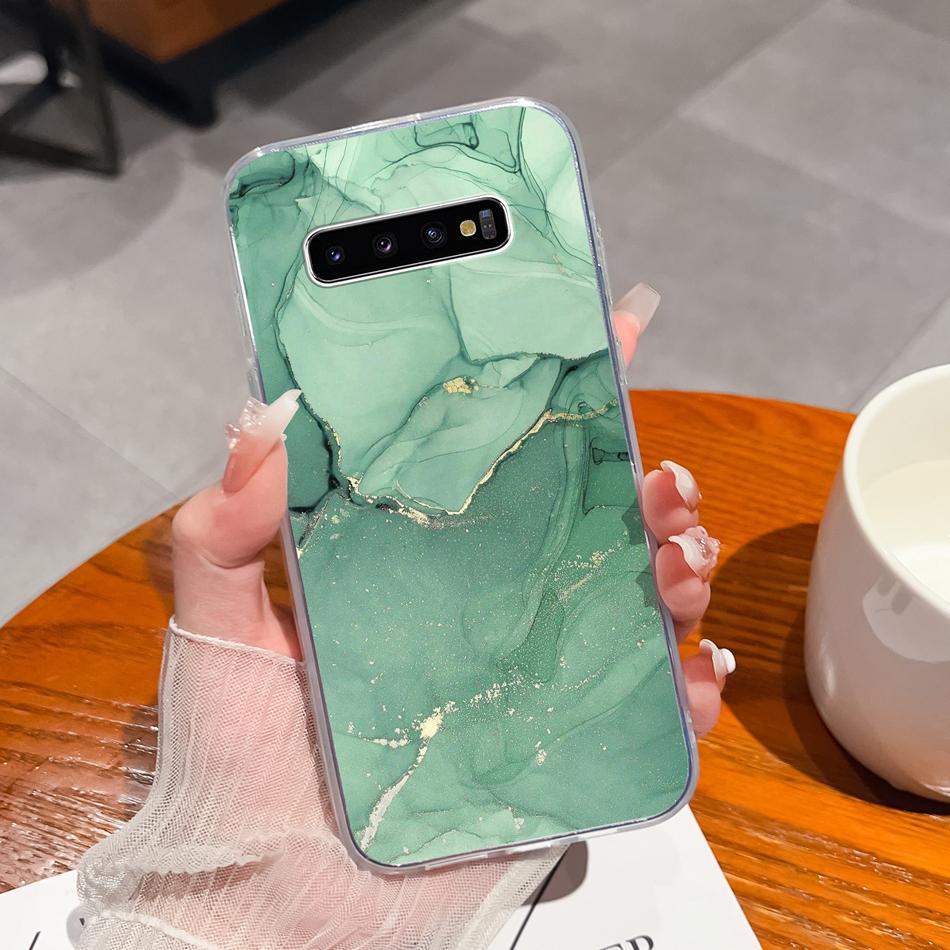 For Samsung S10 Lite Plus S10E Phone Case Creative Stamp Soft Clear Silicone Anti Drop Back Cover For Samsung Galaxy S 10 E Mask