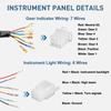 Motorcycle Universal Cafe Racer Speedometer Odometer Gauge Instrument With Led Indicator