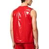 S-3XL Men Vinyl Waterproof Reusable Tank Top Round Neck Sleeveless Press Buttons At Shoulder and Sides for Gymnastics Workout Exercise