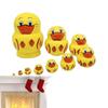 Vibrant 10 Piece Russian Duck Nesting Figurines Unique and Decorative Figurine Statue Ornaments for Office or Desk Decor