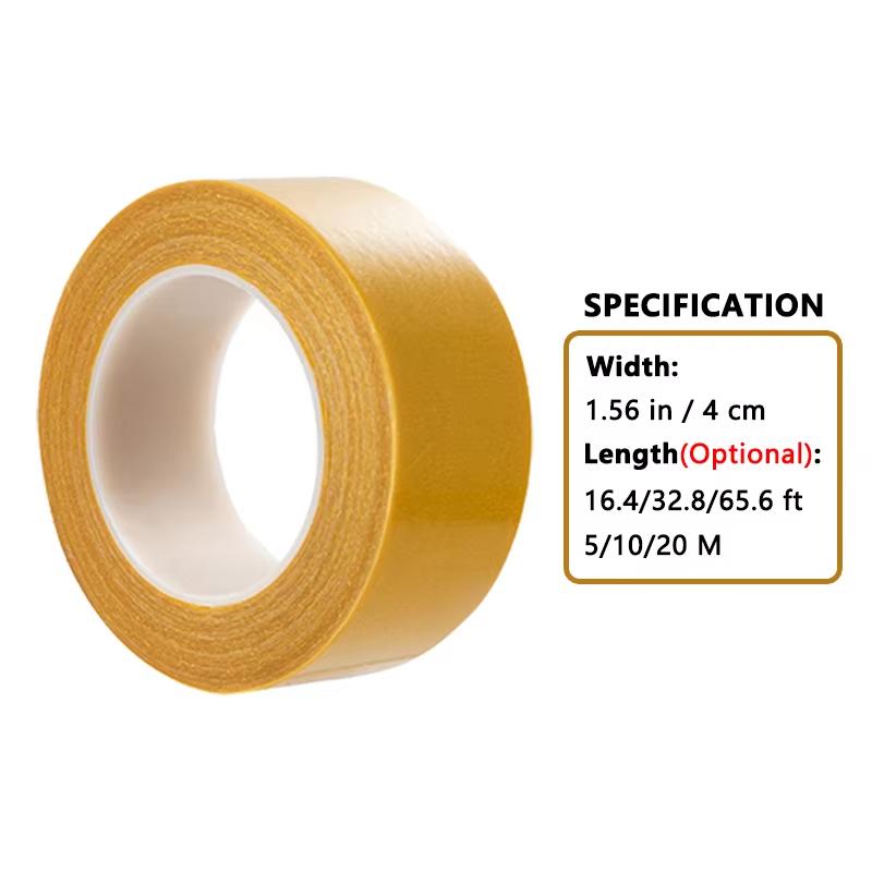Super Thin Strong Fixation Double Sided Adhesive Tape Heavy Duty Translucent Mesh Waterproof Traceless Powerful Grid Carpet Tape