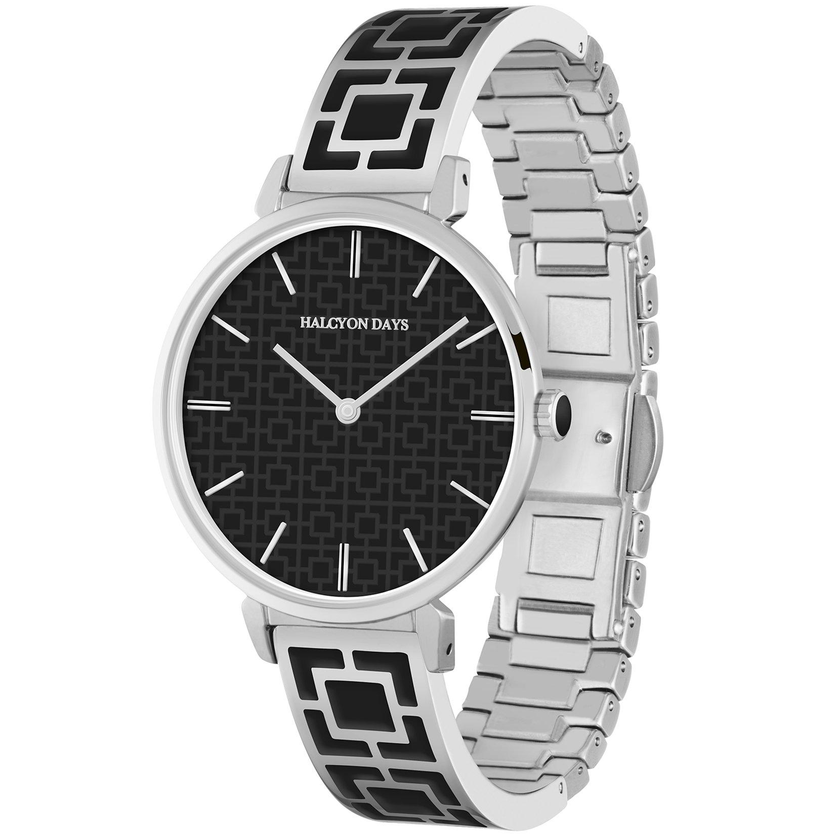 

[Halsion Days] Watch Maya HD4011 Women s Black x Silver [Item]