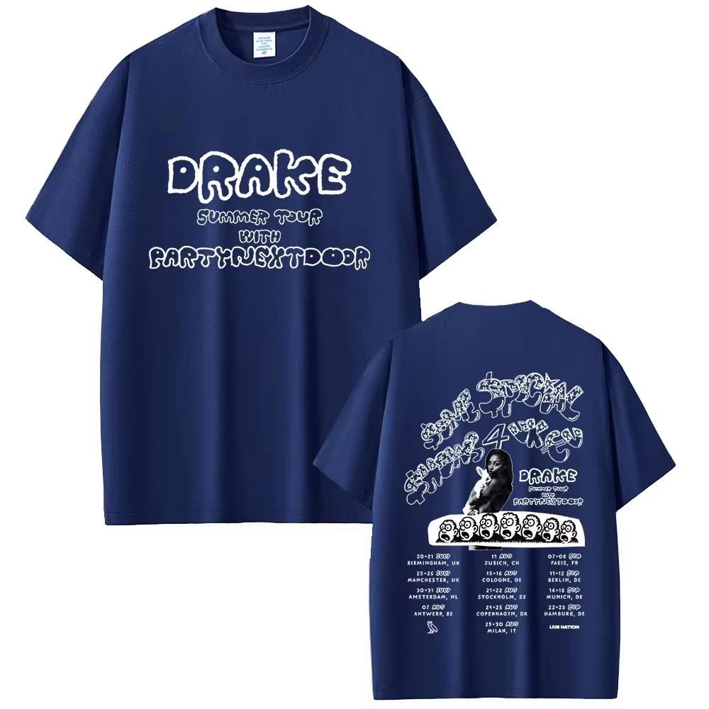 Rapper Drake Europe Tour with PartynextdoorTshirt SSS4U Some Sexy Songs 4 U T Shirts Men Women Hip Hop Fashion Top