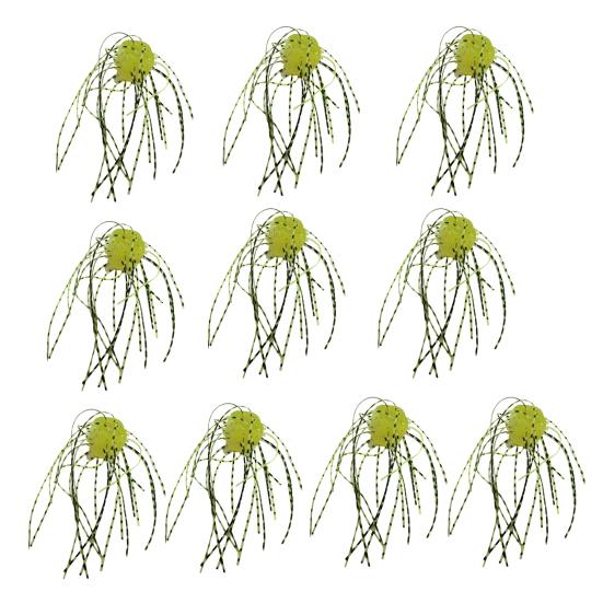 10 ks 1,4 cm/4 g Měkká kostka nástraha se sukýnkou Pomalu potápivá Barevná PVC Umělá kostka nástraha Sladkovodní Slanovodní Okoun Sumec Rybářské příslušenství