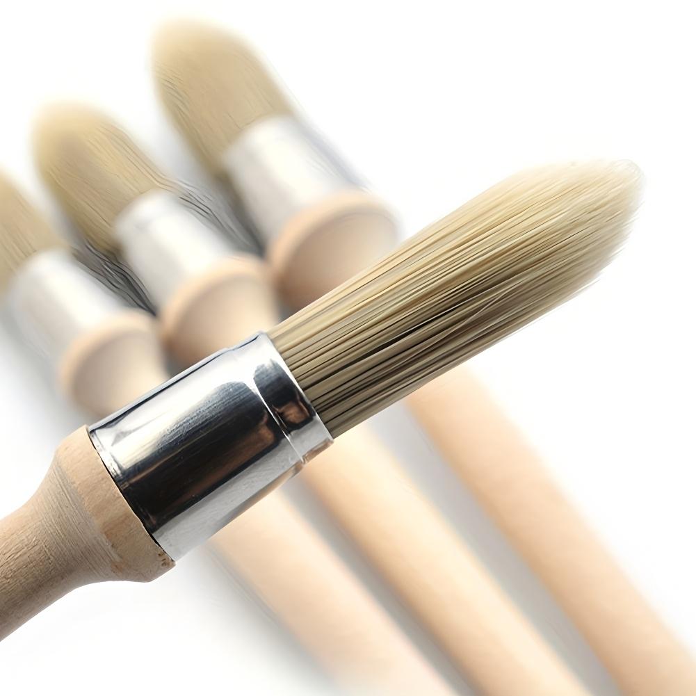 

Trim Paint Brush 15/18/21/25mm Edge Painting Tool Trim Painting Brush with Wood Handle Trim Brush for Window Floor Ceiling Stair 15mm світло-жовтого кольору