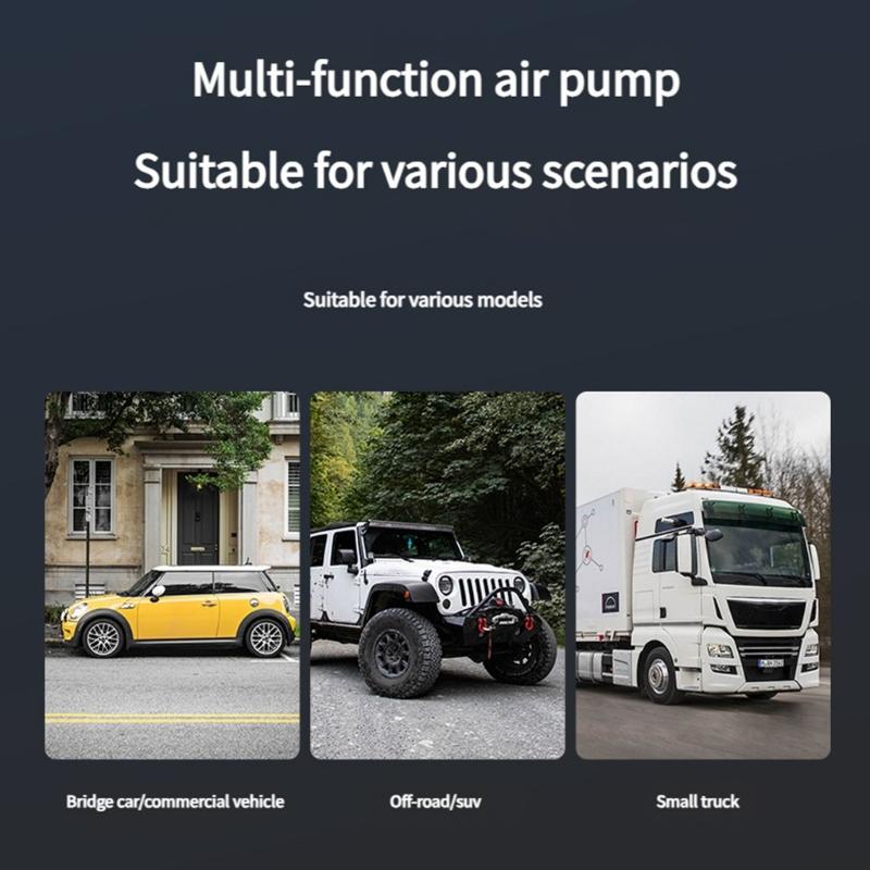 Car Jump Starter with Air Compressor, 8000mAh 12V Portable Jump Starter Car Battery Jump Box with 150PSI Tire Inflator