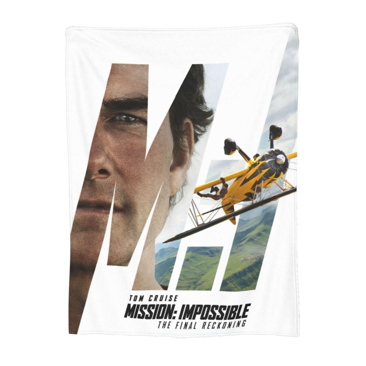 

Mission Impossible Movie Blanket Flannel Autumn/Winter Tom Cruise Multifunction Super Soft Throw Blankets Plush Thin Quilt 75x90cm