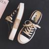 2024 Summer Women's Canvas Slip-On Low-Top Biscuit Half-Slippers