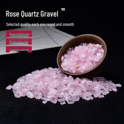 Natural Rose Quartz Tumbled Stones for Fish Tanks and DIY Crafts