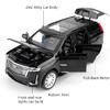1:32 Scale Car Model Compatible for Collectible Escalade SUV Diecast Toy Vehicle, Zinc Alloy Pull Back Toy Car with Sound and Light for Adult Boys