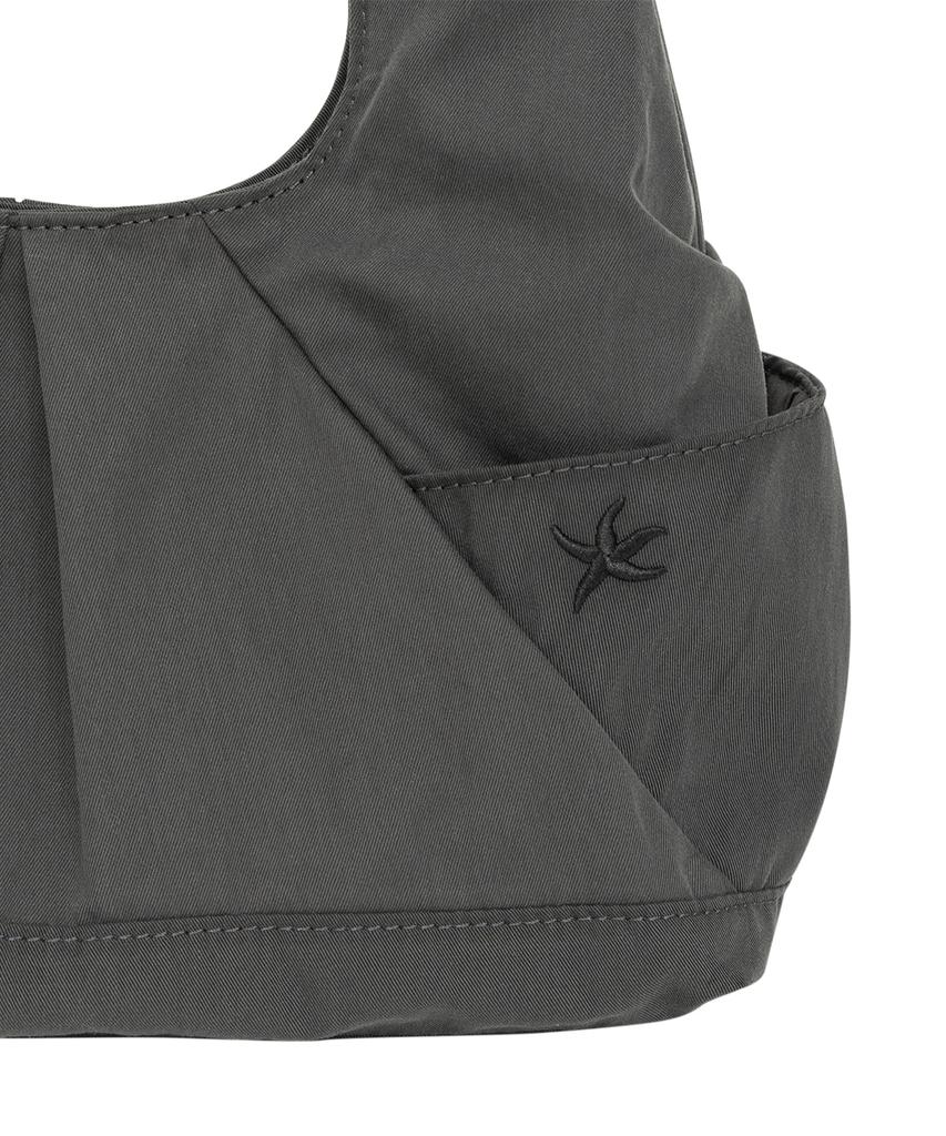 The Coldest Moment Tcm Pleated Bag (Charcoal)