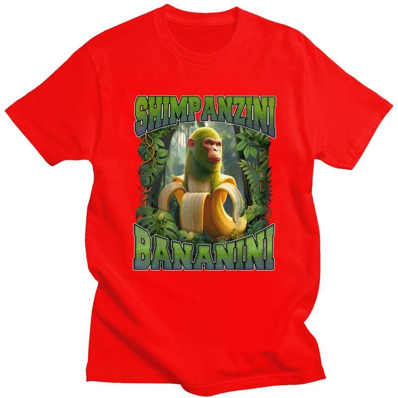 

Bananini Italian Brainrot Meme T Shirt for Men Pure Cotton Tshirt Sumer Style Short Sleeve Tee Shirt Slim Fit Clothing S