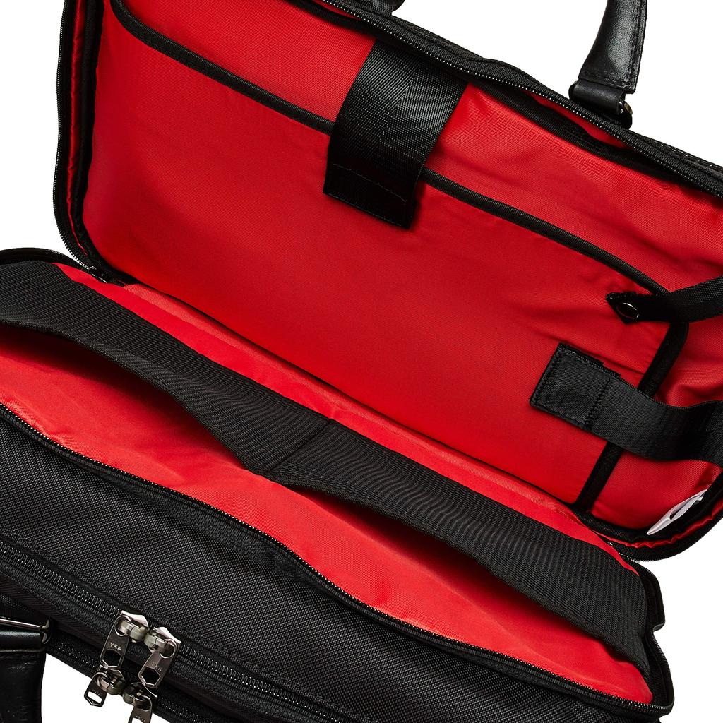 Hideo Wakamatsu Louver 3-Way Large Business Bag