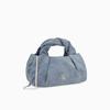 Calvin Klein Niche Knot Design Letter Cloud Bag Fabric Tote Bag Medium Women Bags Light-Blue 4K3198G-VGO